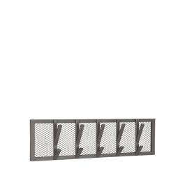 Kapstok metaal burned staal 80 × 22 cm hoog