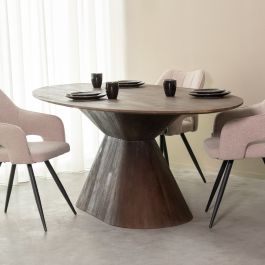 Eettafel mangohout espresso