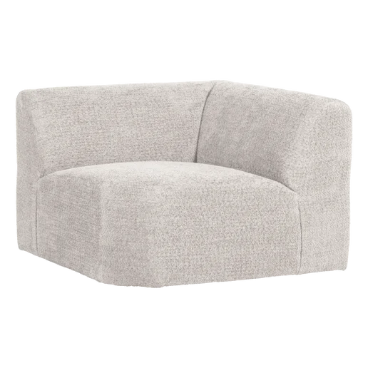 Bank wol beige 105 × 74 cm hoog