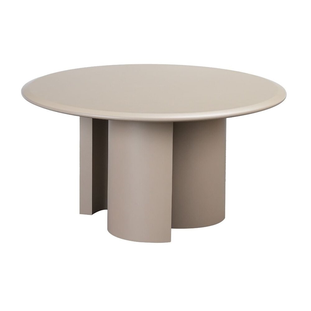 Salontafel MDF taupe rond Ø80 cm