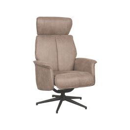 Fauteuil microsuede taupe 5 77 cm