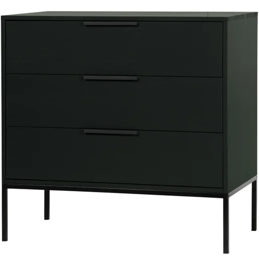 Kast zwart 94 × 93 cm hoog