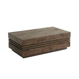 Salontafel mangohout espresso 110 × 38 cm hoog