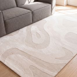 Vloerkleed polyester ivoor 6