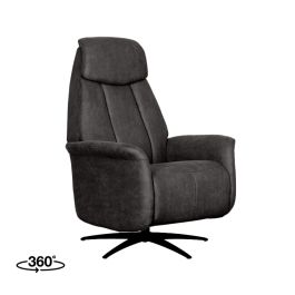 Fauteuil microsuede antraciet 1