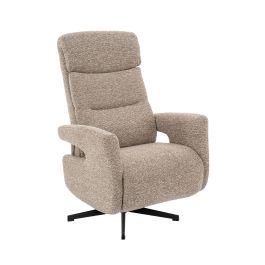 Fauteuil royal bouclé mushroom 170 74 × 111 cm hoog