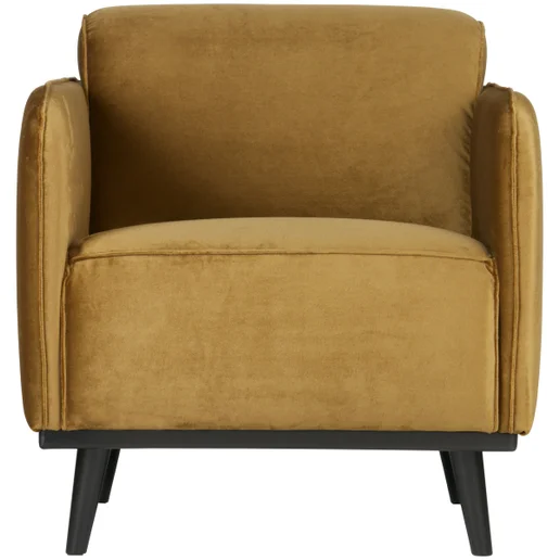 Fauteuil polyester geel 72 cm