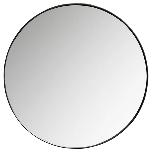 Spiegel zwart Ø80 cm