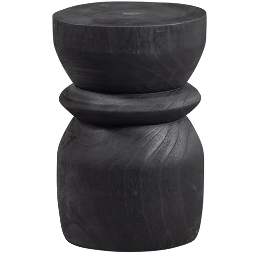 Kruk paulownia zwart Ø28 cm 28 cm