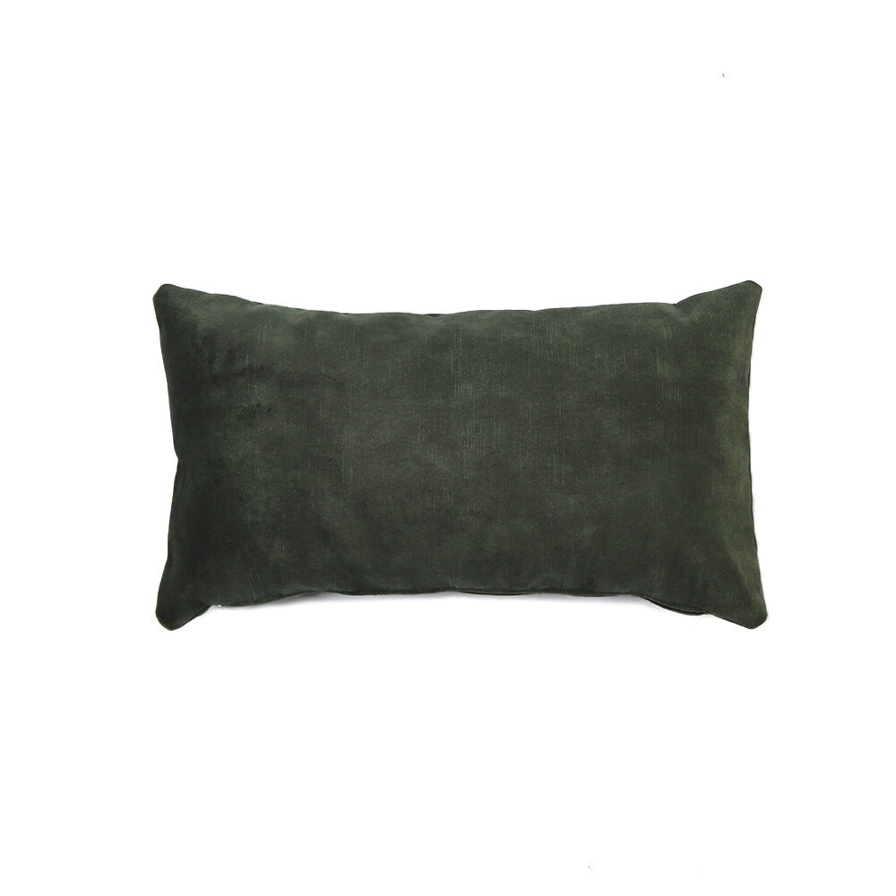 Kussen velours donkergroen 25 × 45 cm 45 cm