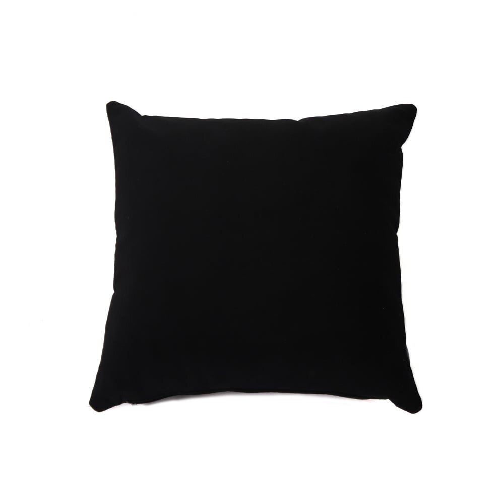 Kussen velours zwart 45 × 45 cm