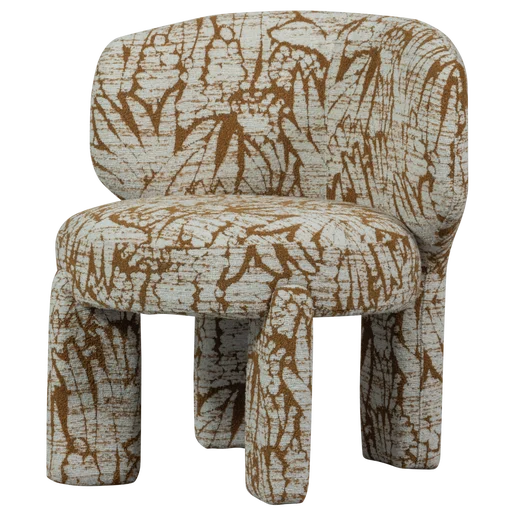 Fauteuil polyester bruin 75 cm