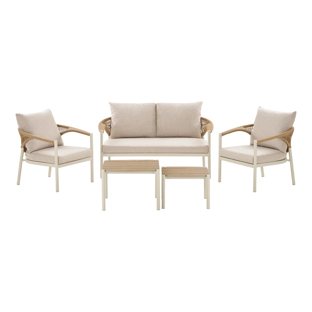 Loungeset nonwood (PE) zand