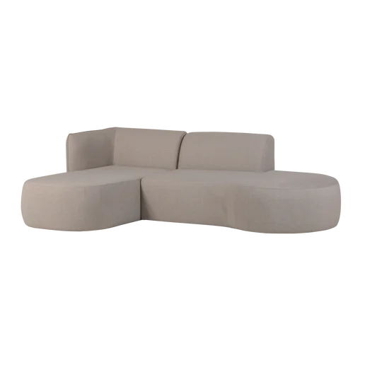 Loungeset aluminium naturel links