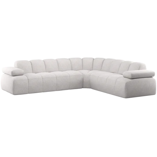 Hoekbank beige rechts 310 cm