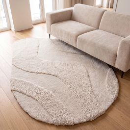 Vloerkleed polyester ivoor 9