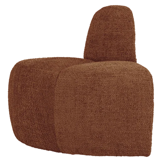 Bank geweven chenille bruin