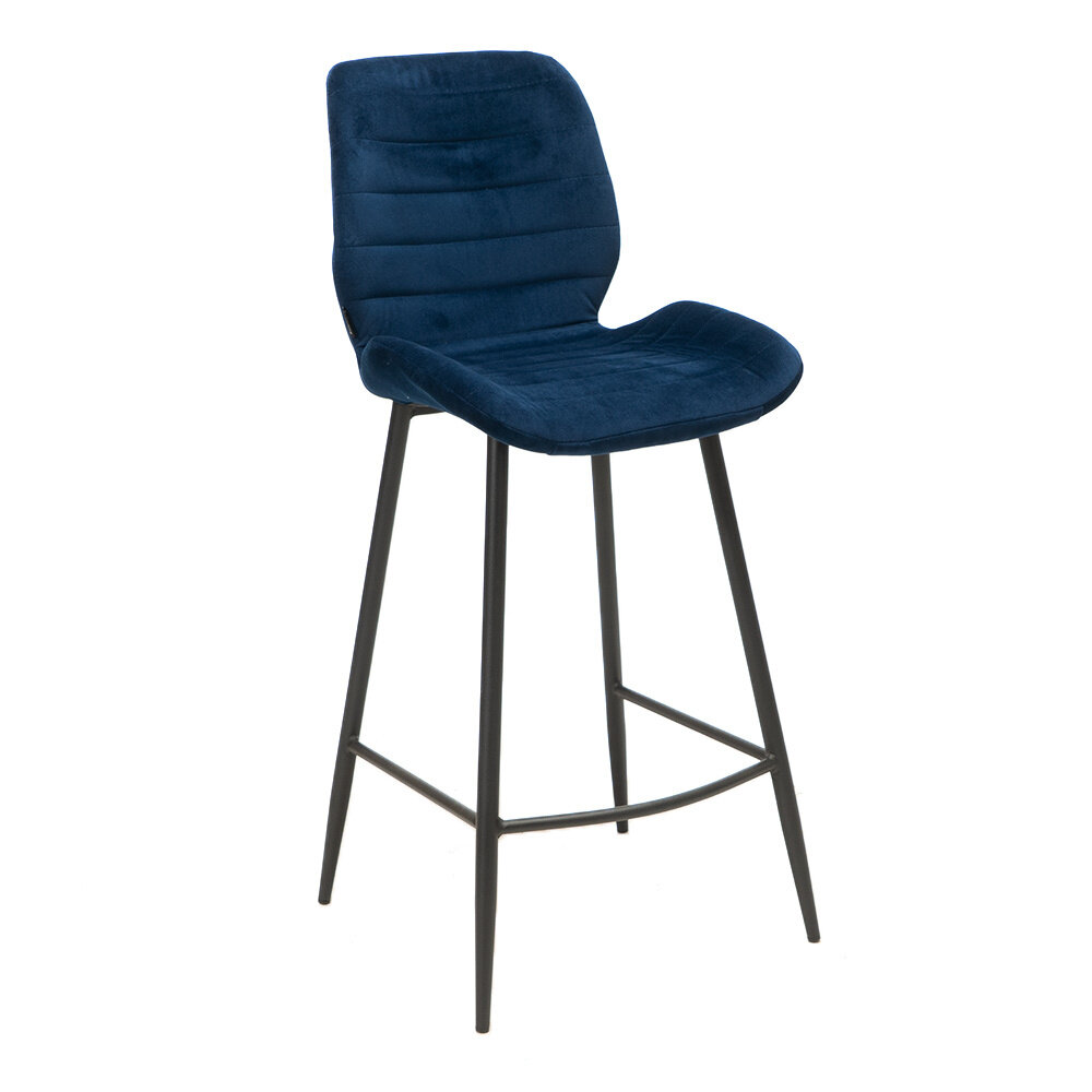 Barkruk Ralan velours blauw 71 cm