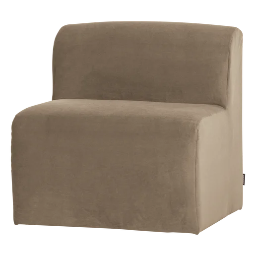 Bank velours taupe 84 cm