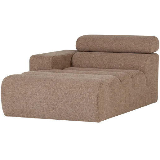 Chaise longue links 109 × 86 cm hoog