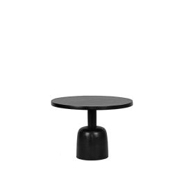 Bijzettafel metaal zwart 50 cm