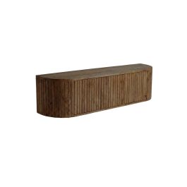 Tv-meubel Levmi mangohout naturel smooth 160 × 35 cm hoog