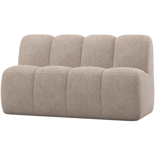 Bank chenille beige 164 cm 164 cm