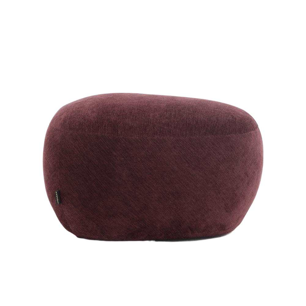 Poef velours paars