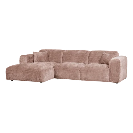 Chaise longue bruin links 290 cm
