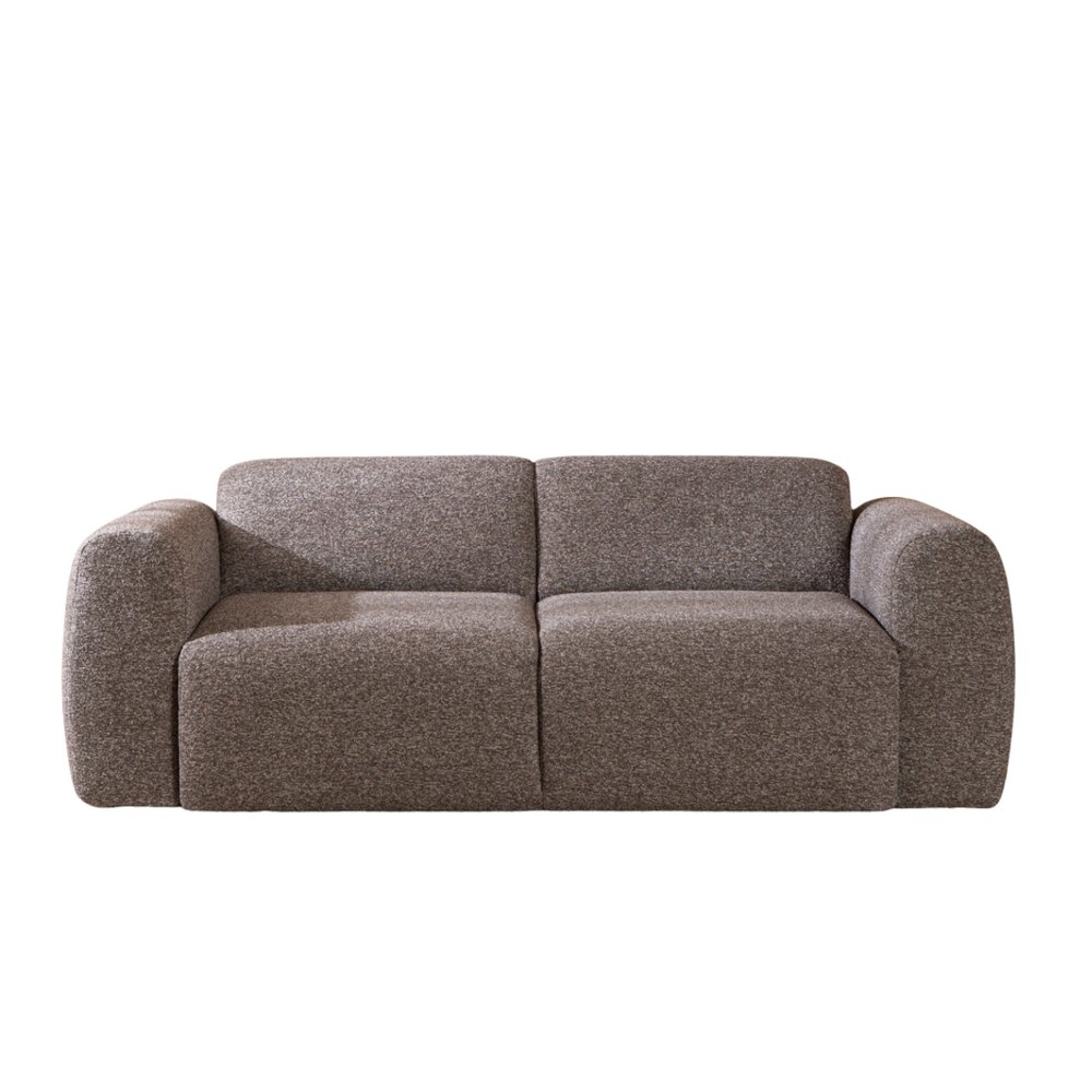 Bank Novo bouclé bruin 5-zits