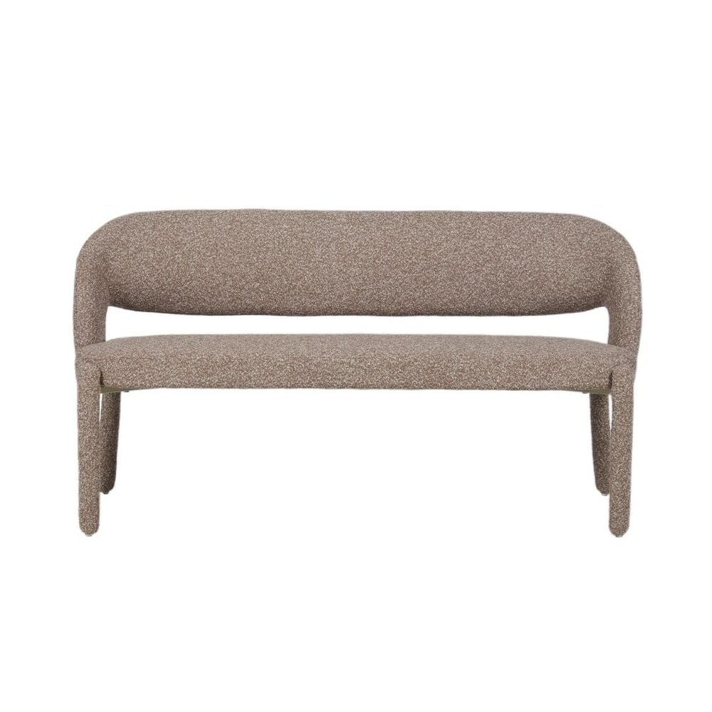Bankje polypropyleen polyester bruin 160 cm