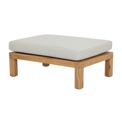 Poef acacia naturel