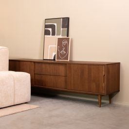 Tv-meubel eiken walnoot 200 cm