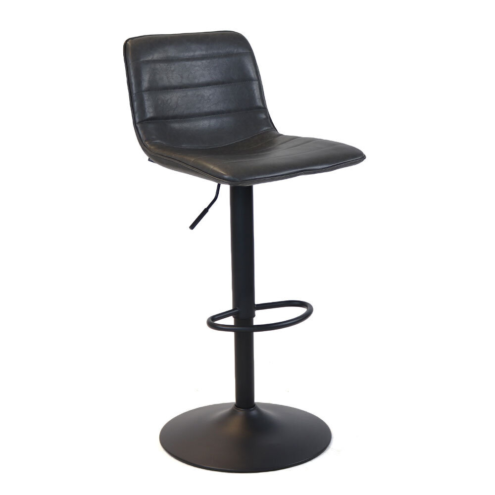 Barkruk eco-leer antraciet 45 × 110 cm hoog