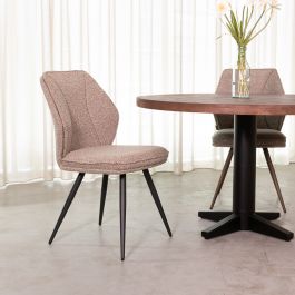 Eetkamerstoel royal bouclé mushroom 170 51 cm