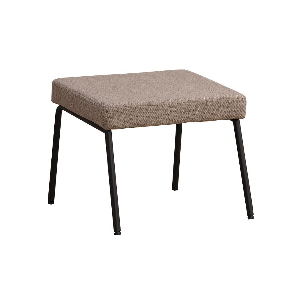Poef gerecycled polyester taupe