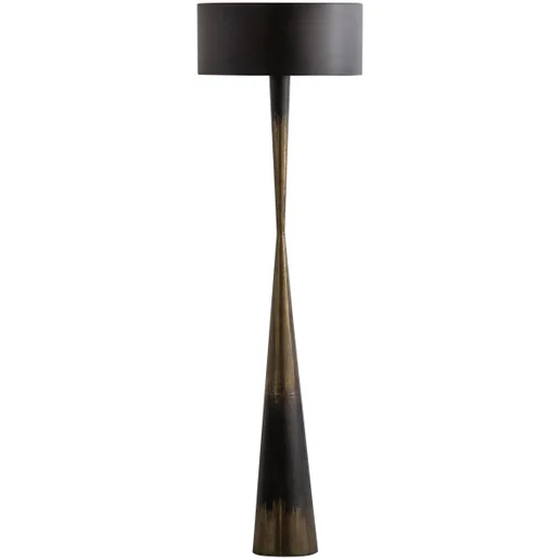 Vloerlamp ijzer zwart