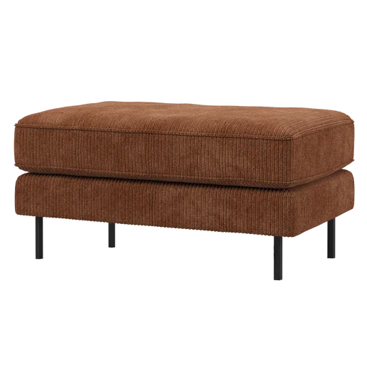 Poef velours bruin 2