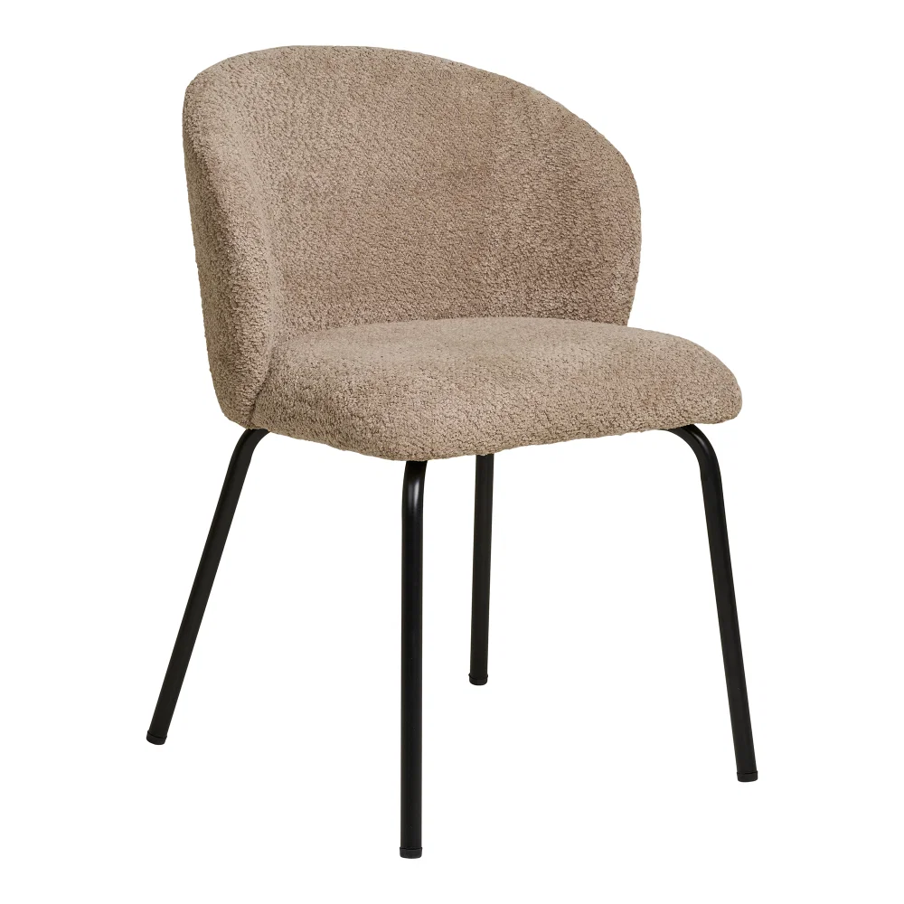 Eetkamerstoel staal beige