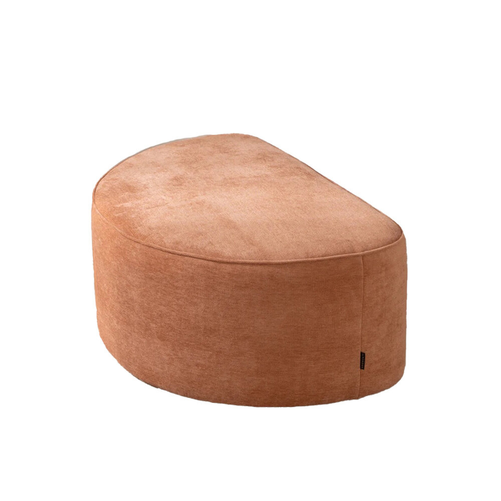 Poef Helar polyester terracotta