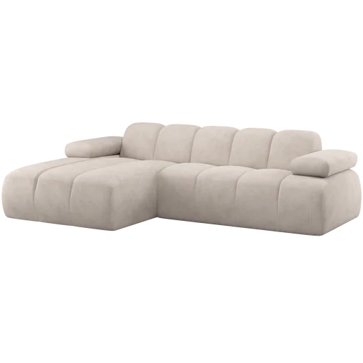 Chaise longue beige links 284 cm