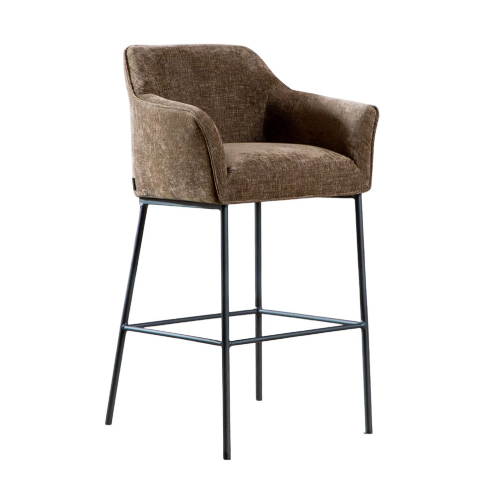 Barkruk polyester bruin 85 cm