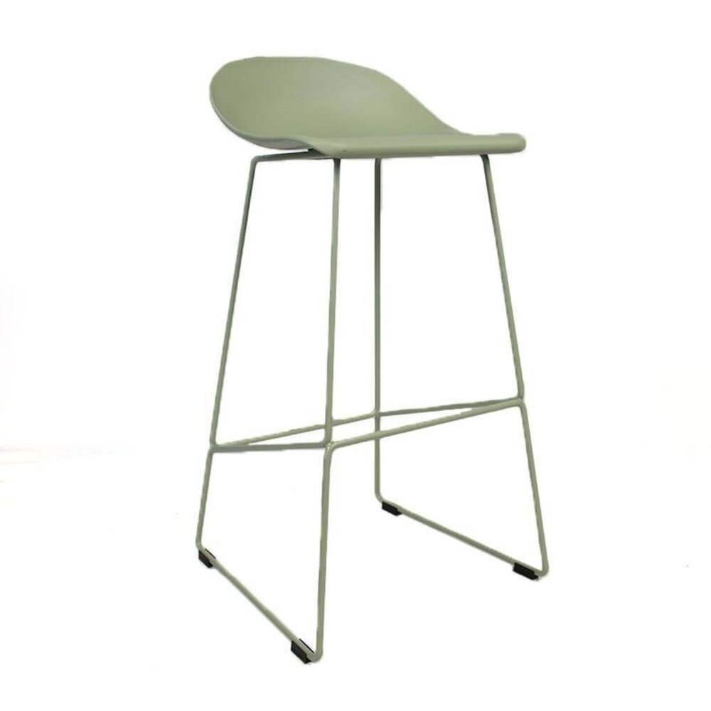 Barkruk kunststof groen 76 cm