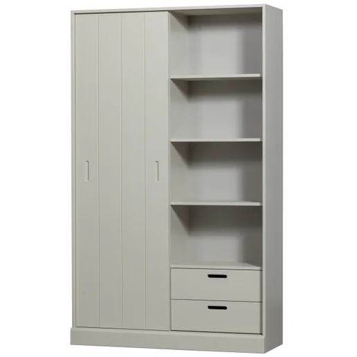 Kast Perro grijs 120 × 200 cm hoog