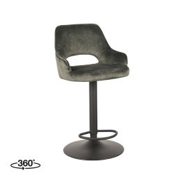 Barkruk velours hunter 12 50 × 52 × 90 cm