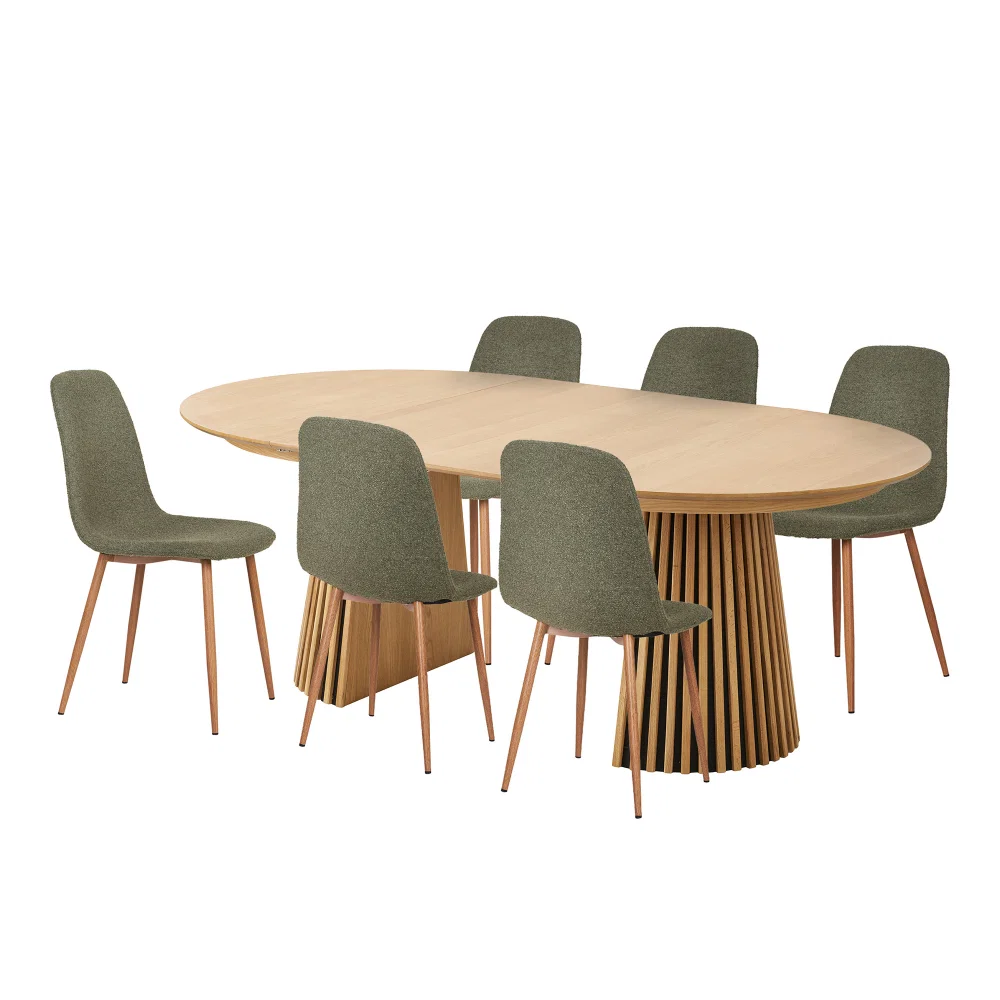 Eethoek eikenfineer 120 cm