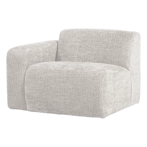 Bank wol beige 1-zits links
