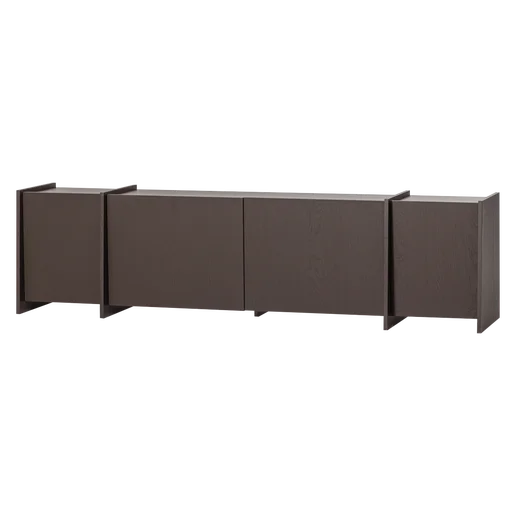 Tv-meubel bruin 200 cm
