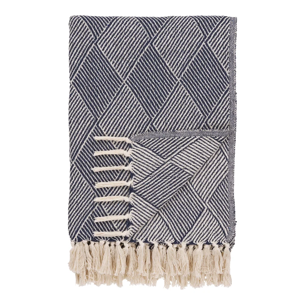 Plaid Kalro recyled katoen blauw