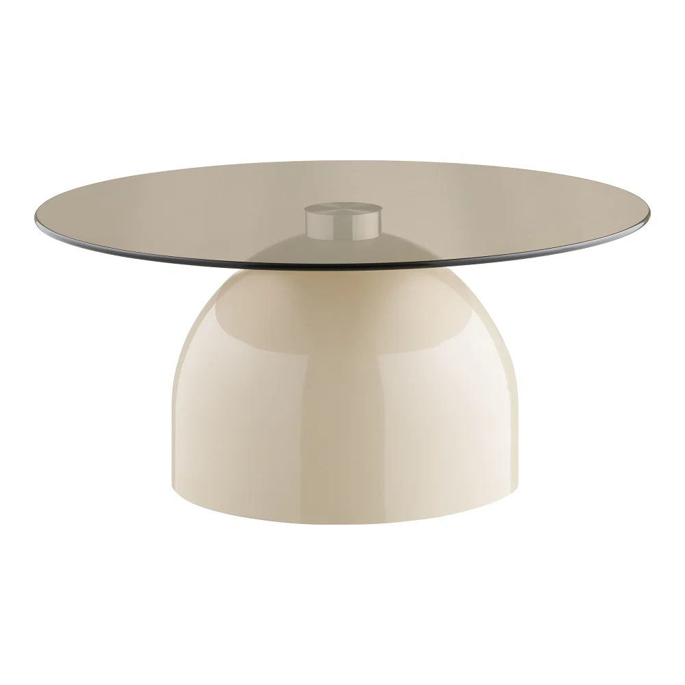 Salontafel metaal beige